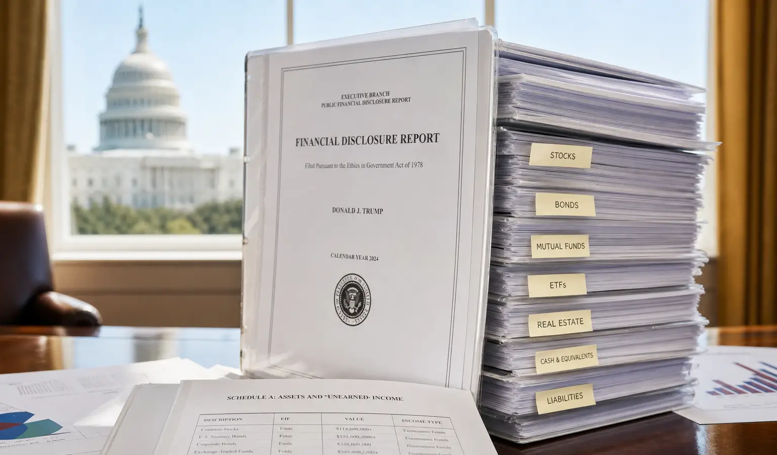 Trump parkeert cryptowinst in aandelen en obligaties