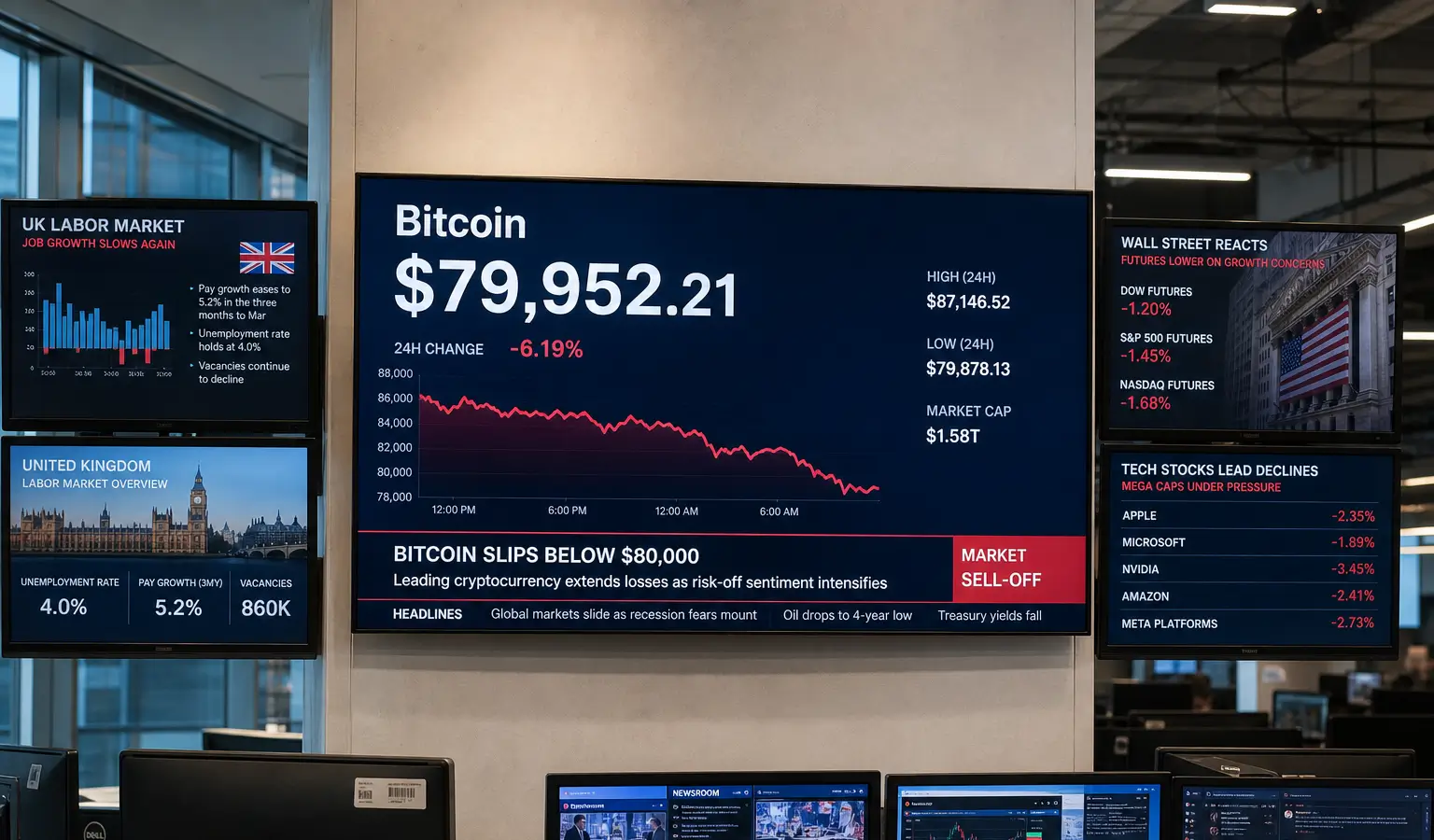 Britse banenherstel botst met sterke VS-data en Bitcoin-dip