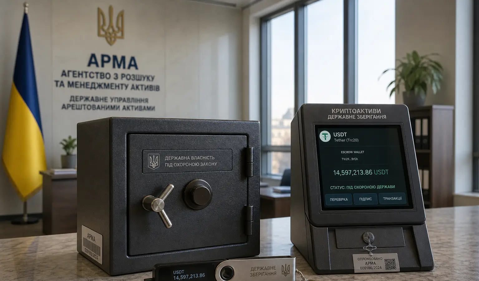 Ukraina przekazuje 8,3 mln dolarów w USDT pod zarząd państwa