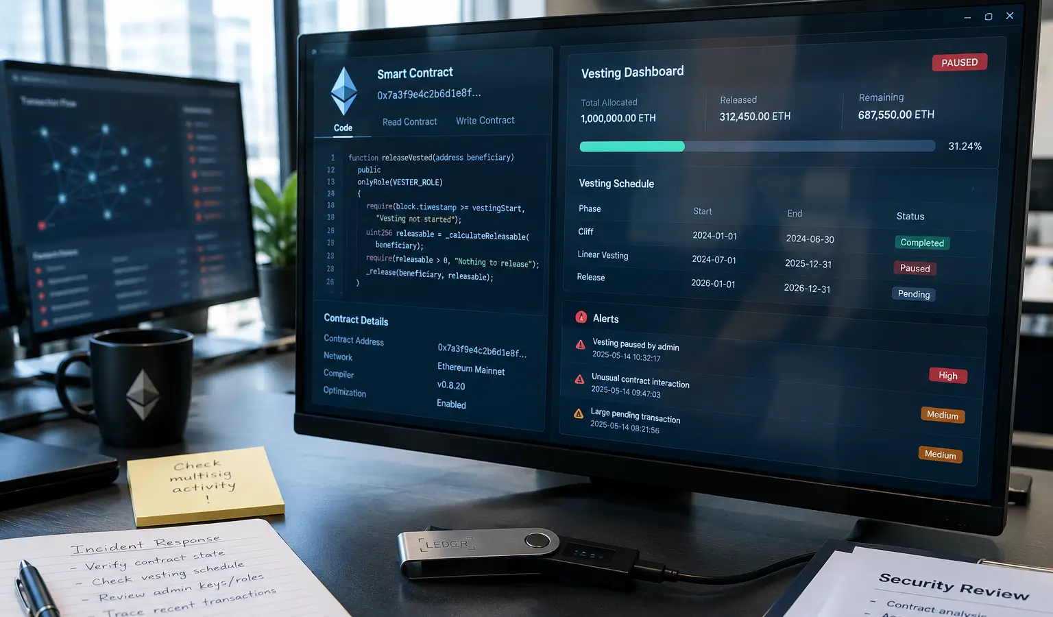 UNCX-hack raakt gedeelde token vault op Ethereum