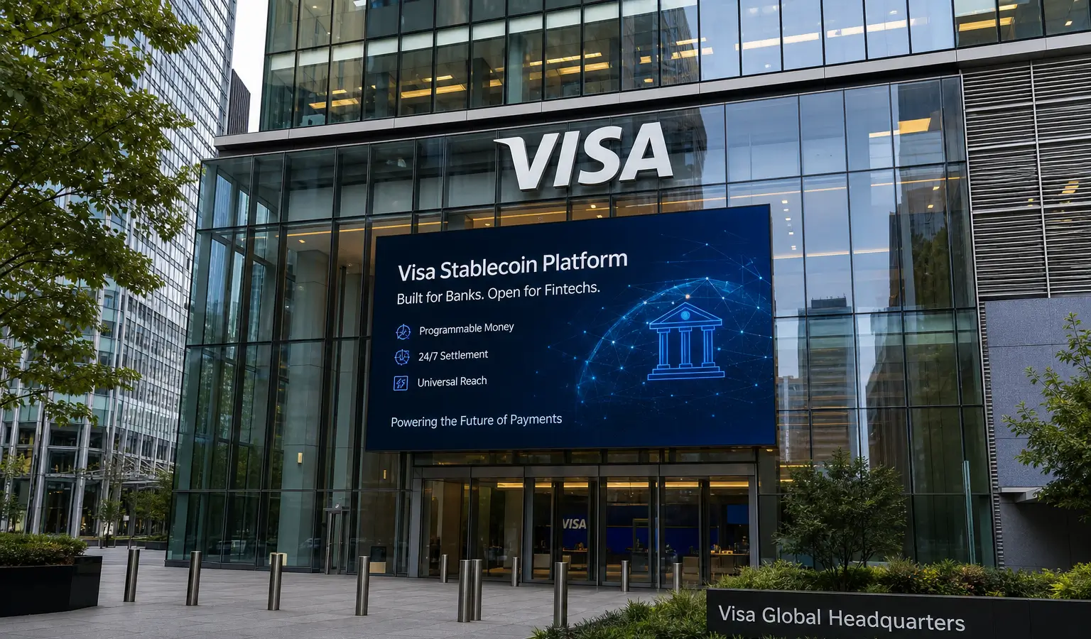 Visa Launches Stablecoin Platform, Adding Pressure on Circle