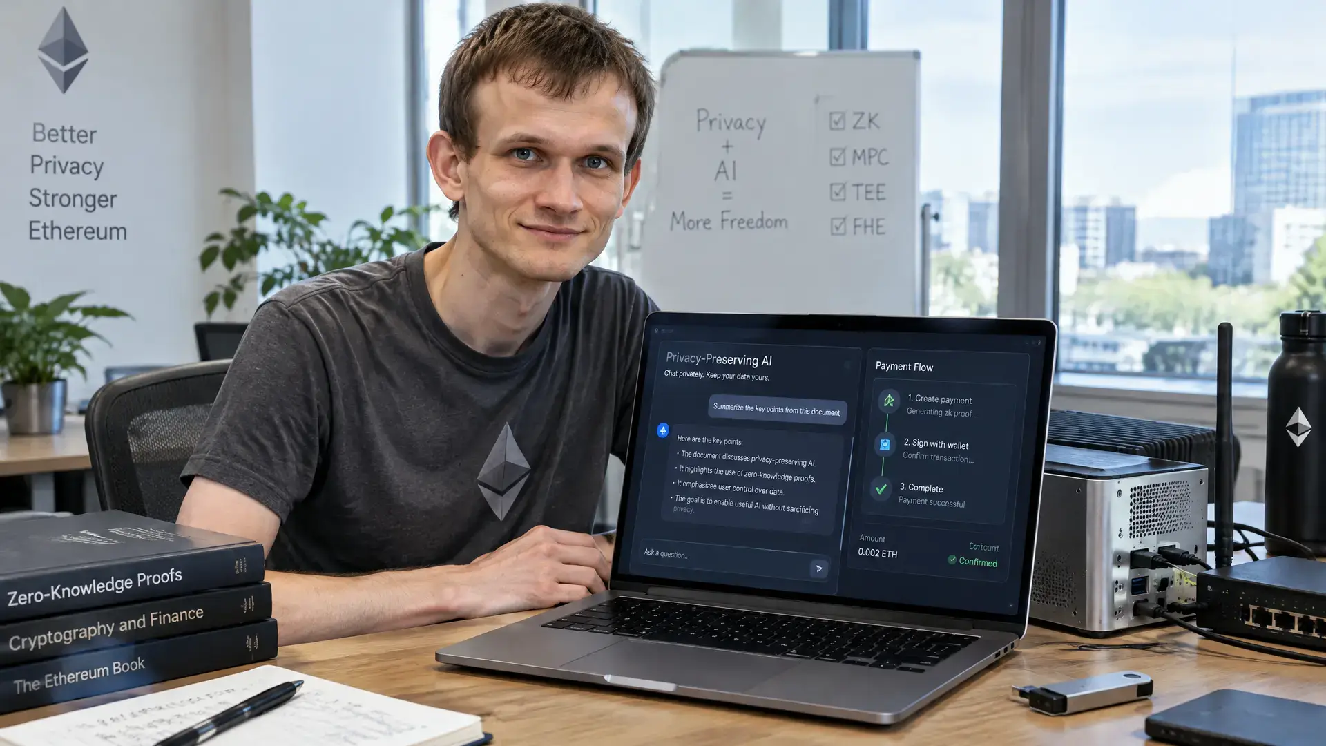Vitalik Buterin bouwt AI-paranoiamodus voor privacy