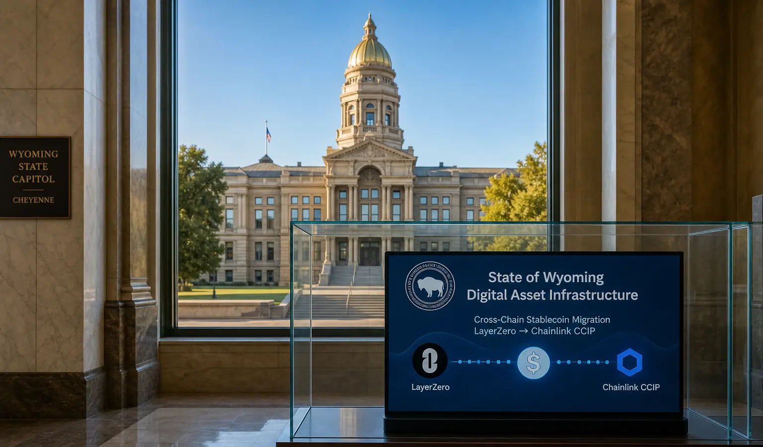 Wyoming Switches FRNT to Chainlink After LayerZero Security Review