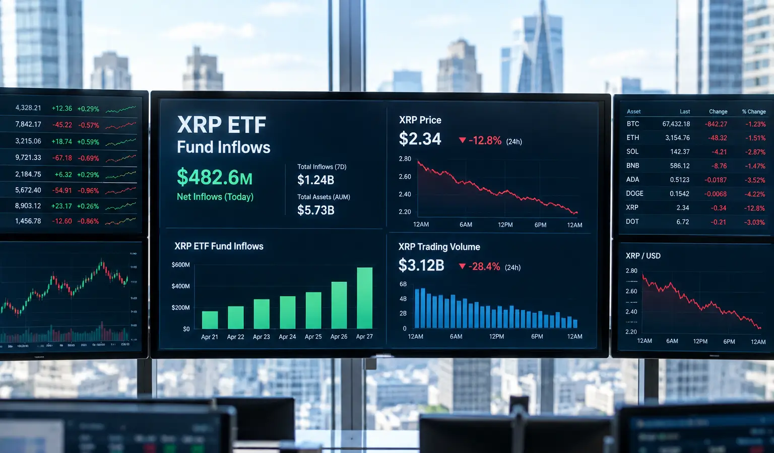 XRP daalt ondanks derde dag met ETF-instroom