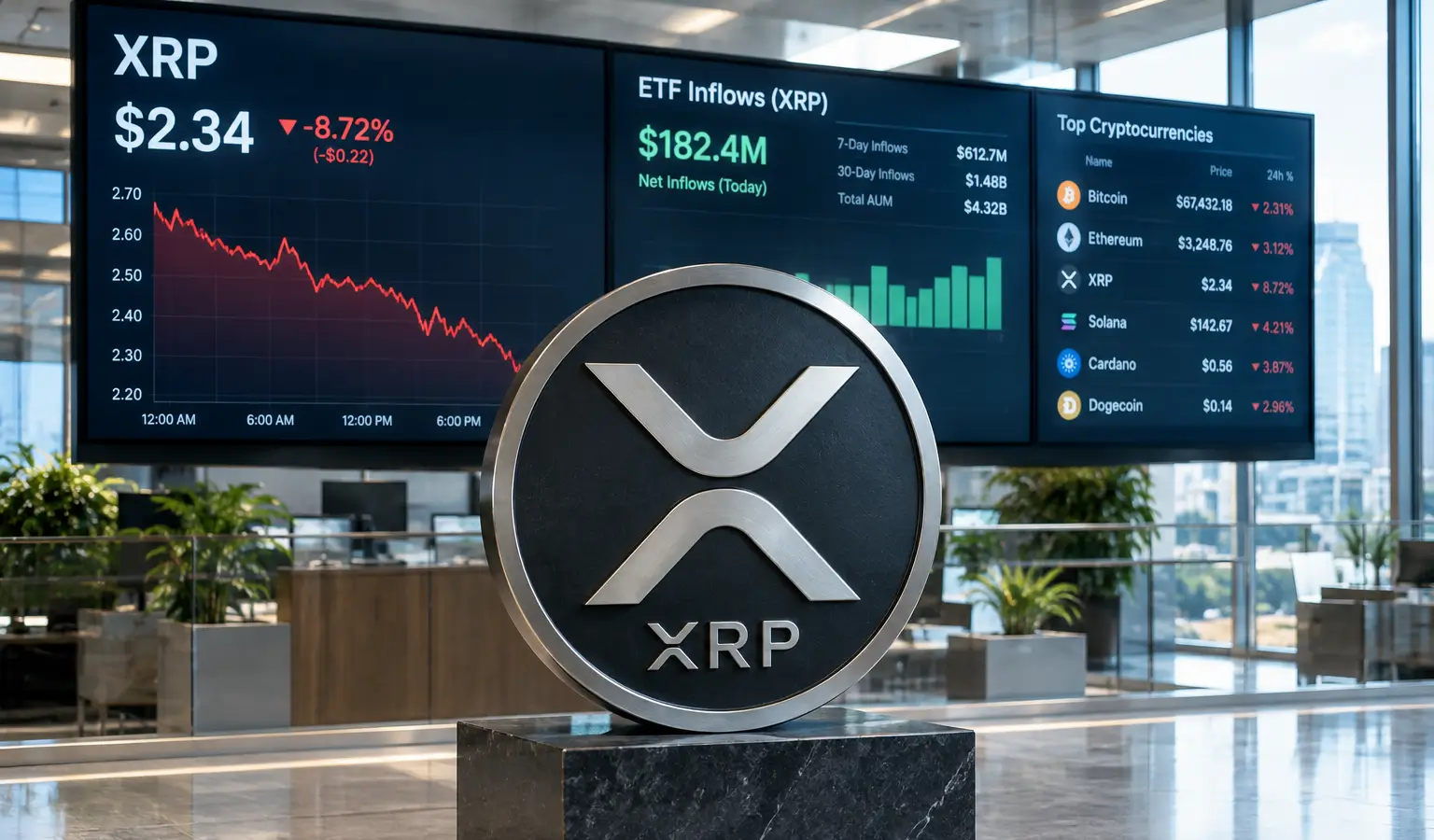 XRP-fondsen trekken $740.000 aan, koers blijft dalen