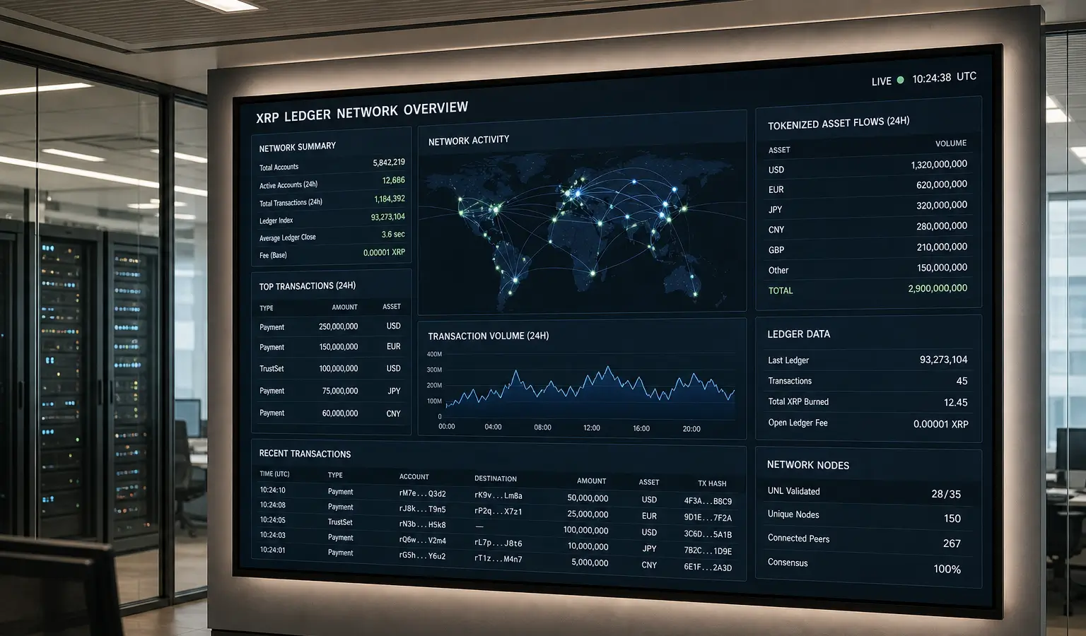 XRP Ledger ziet minder accounts, maar grotere trades