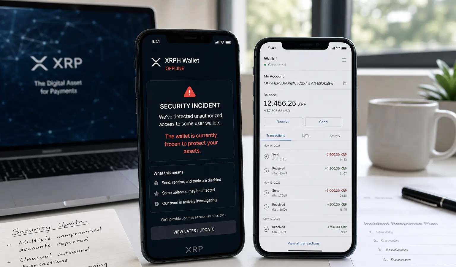 XRPH Wallet offline na incident met 4.011 getroffen wallets