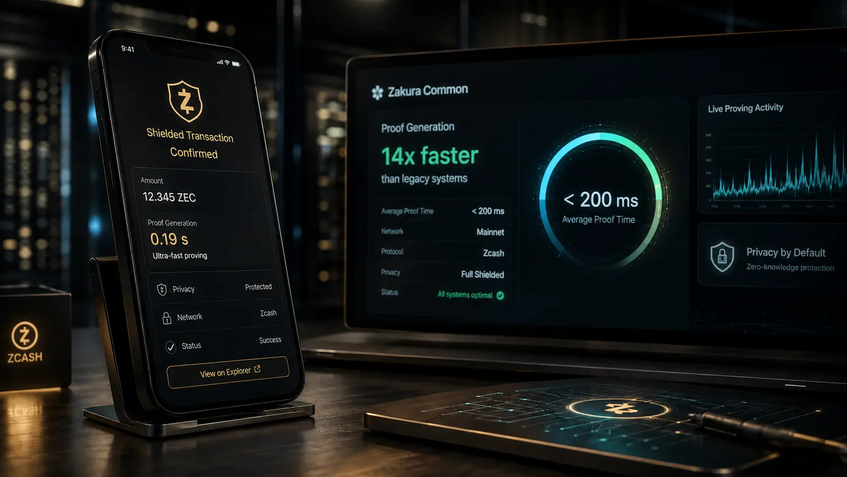 Zcash maakt private transacties ruim 14 keer sneller